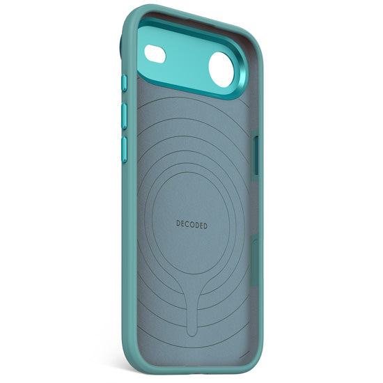 Antimicrobial Silicone MagSafe Case for iPhone Air Retro Blue