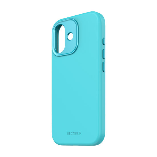 Antimicrobial Silicone MagSafe Case for iPhone 17 Retro Blue