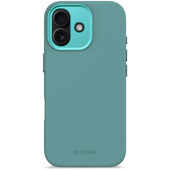 Antimicrobial Silicone MagSafe Case for iPhone 17 Retro Blue