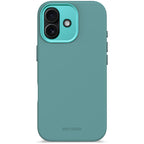 Antimicrobial Silicone MagSafe Case for iPhone 17 Retro Blue