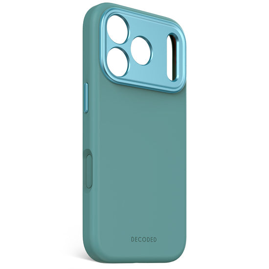 Antimicrobial Silicone MagSafe Case for iPhone 17 Pro Retro Blue
