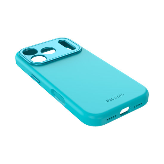 Antimicrobial Silicone MagSafe Case for iPhone 17 Pro Retro Blue