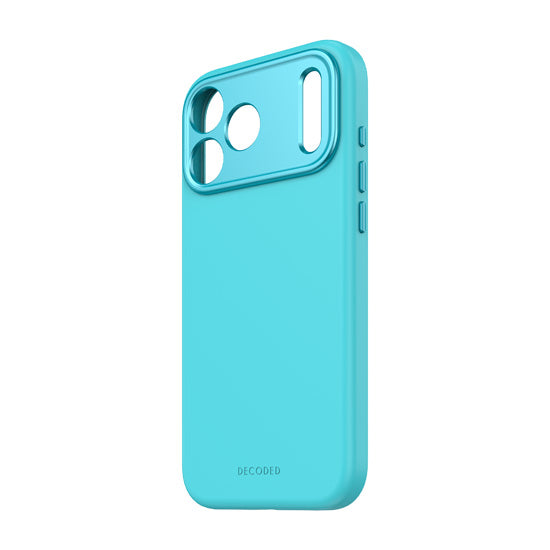 Antimicrobial Silicone MagSafe Case for iPhone 17 Pro Max Retro Blue
