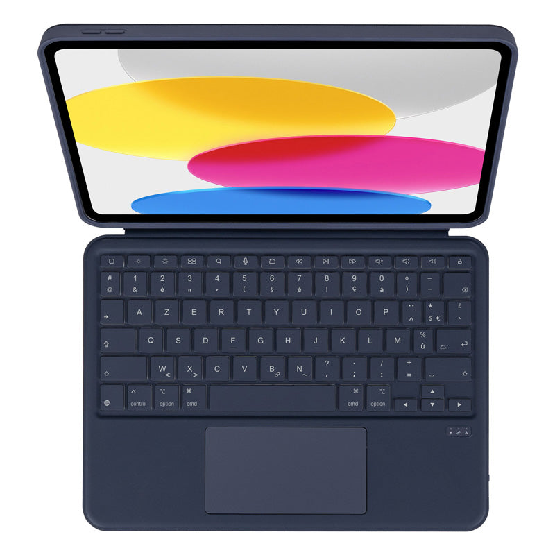 Bluetooth Keyboard Folio for iPad 11 (A16) & 10.9 (10th gen) AZERTY Navy