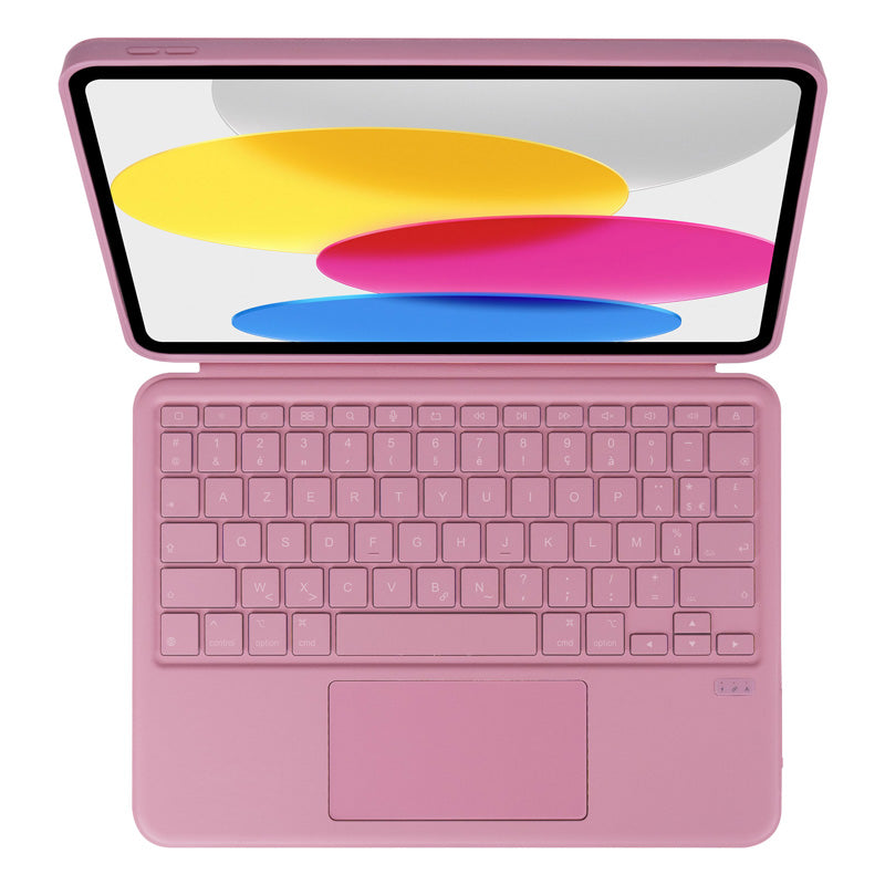 Bluetooth Keyboard Folio for iPad 11 (A16) & 10.9 (10th gen) AZERTY Rosette