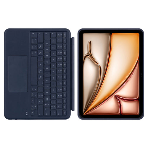 Bluetooth Keyboard Folio for iPad Air 11 (M3/M2) & Air 10.9 (2020/22 - 4/5th gen) AZERTY Navy