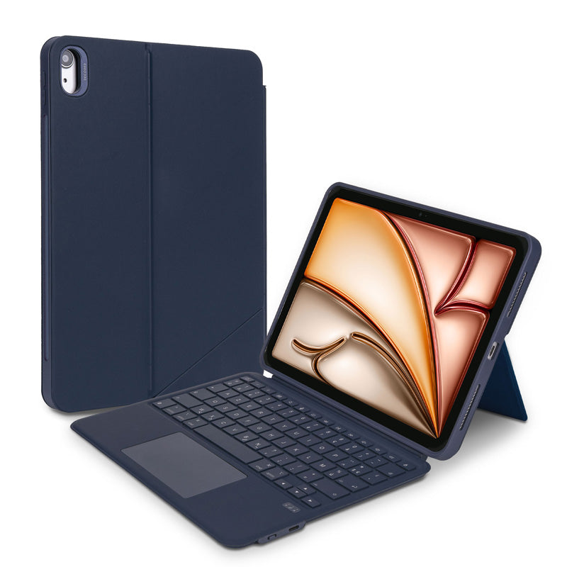 Bluetooth Keyboard Folio for iPad Air 11 (M3/M2) & Air 10.9 (2020/22 - 4/5th gen) AZERTY Navy