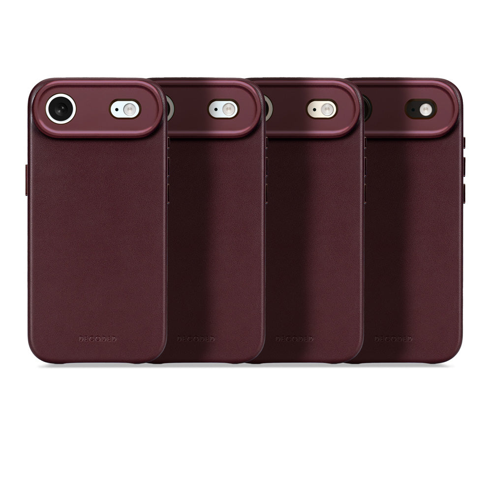 Leather case iPhone Air Dark Ruby