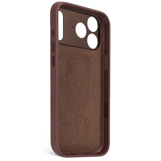 Leather case iPhone 17 Pro Chocolate brown