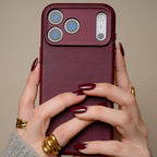 Leather case iPhone 17 Pro Max Dark Ruby