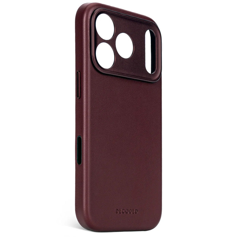 Leather case iPhone 17 Pro Max Dark Ruby