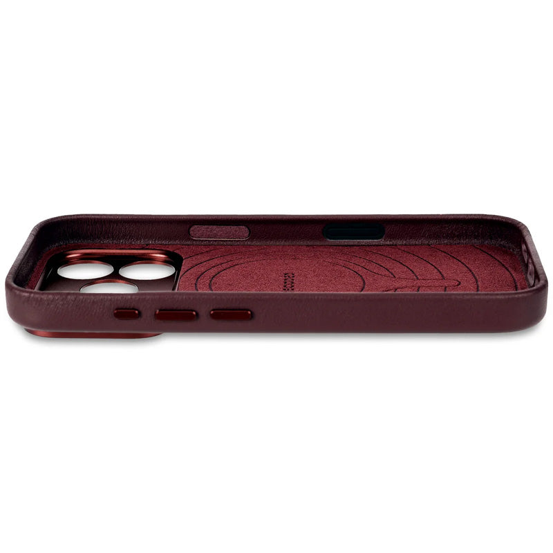 Leather case iPhone 17 Pro Max Dark Ruby