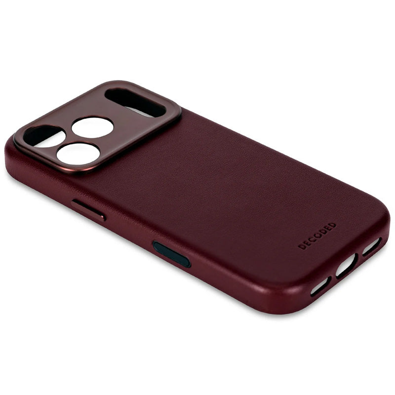 Leather case iPhone 17 Pro Max Dark Ruby
