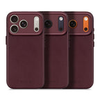 Leather case iPhone 17 Pro Max Dark Ruby