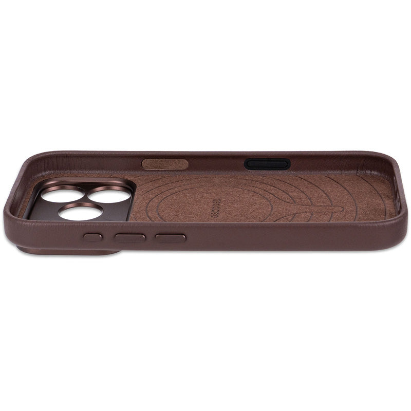 MagSafe Leather case iPhone 18 Pro Chocolat Brown