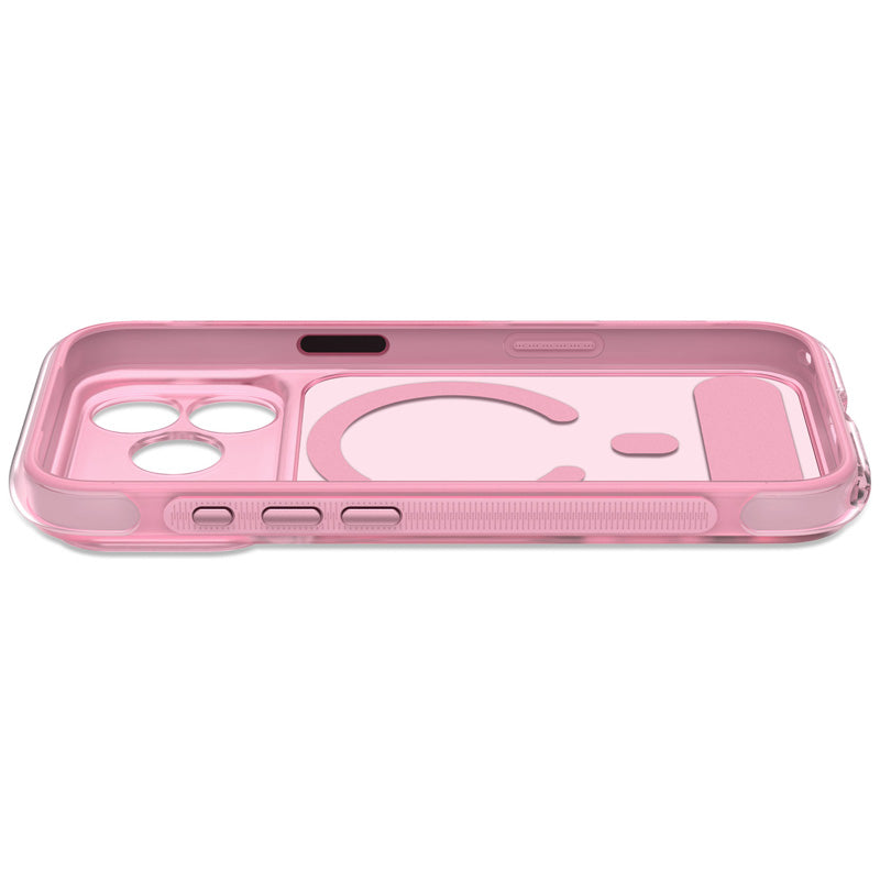 Antimicrobial Hybrid MagSafe Case iPhone 18 Pro Clear Pink