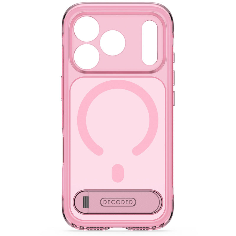 Antimicrobial Hybrid MagSafe Case iPhone 18 Pro Clear Pink