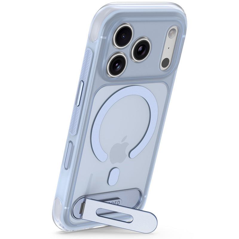 Antimicrobial Hybrid MagSafe Case iPhone 18 Pro Clear Navy