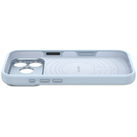 Antimicrobial Silicone MagSafe Case iPhone 18 Pro Light Blue