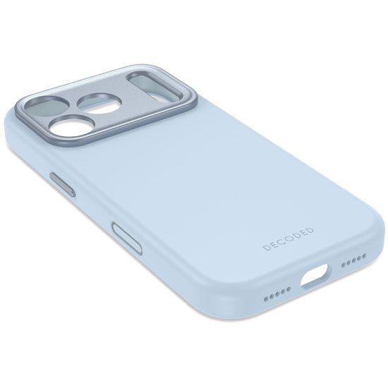 Antimicrobial Silicone MagSafe Case iPhone 18 Pro Light Blue