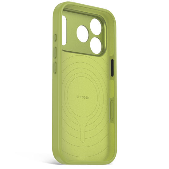 Antimicrobial Silicone MagSafe Case iPhone 18 Pro Moss Green