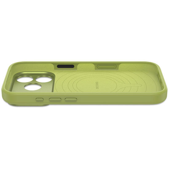 Antimicrobial Silicone MagSafe Case iPhone 18 Pro Moss Green