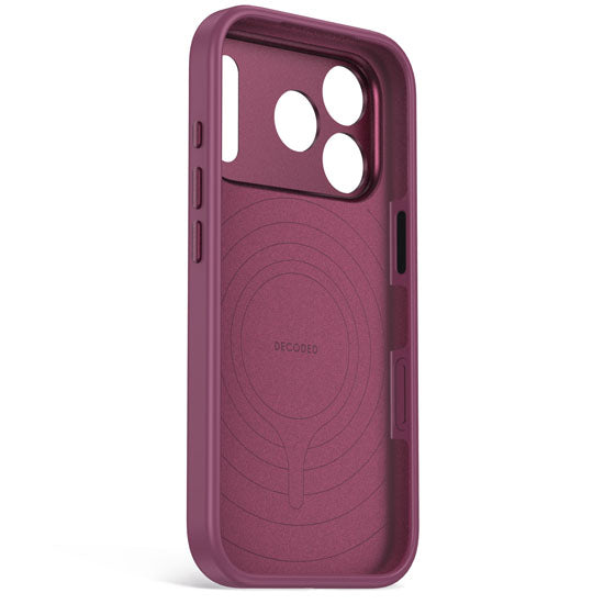 Antimicrobial Silicone MagSafe Case iPhone 18 Pro Plum