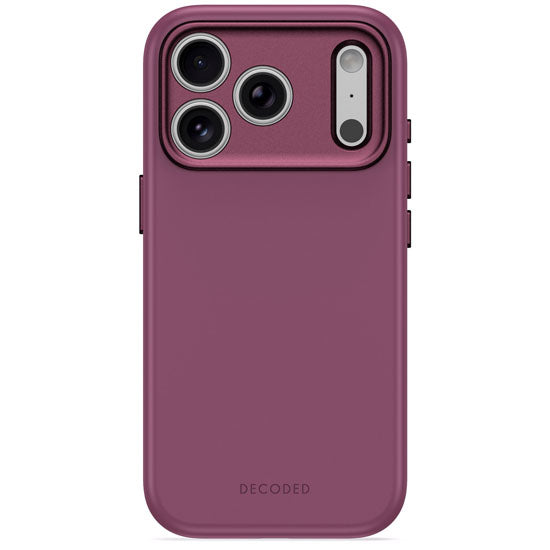 Antimicrobial Silicone MagSafe Case iPhone 18 Pro Plum