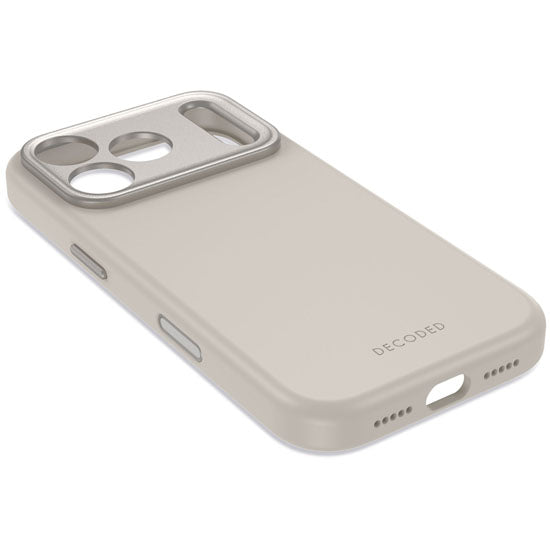 Antimicrobial Silicone MagSafe Case iPhone 18 Pro Pebble Grey