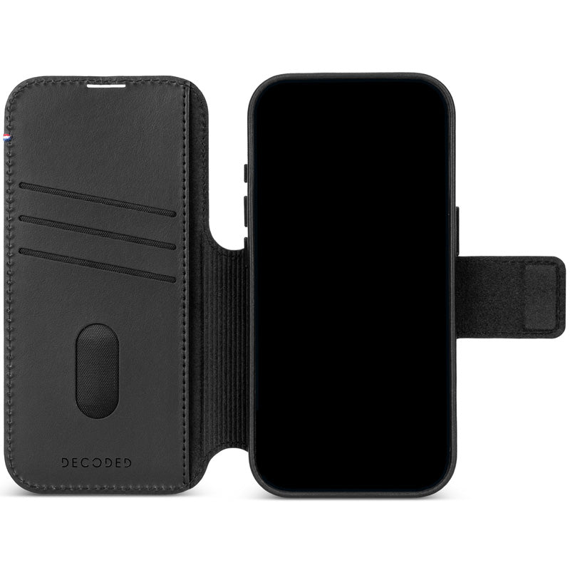 MagSafe detachable leather folio iPhone 18 Black