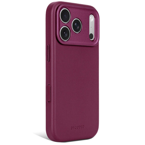MagSafe Leather case iPhone 18 Pro Max / 17 Pro Max Aubergine
