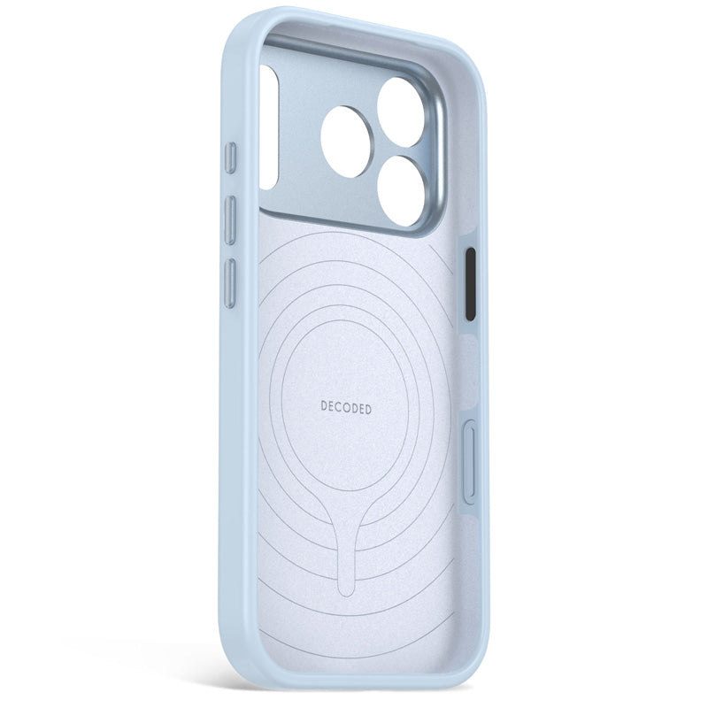 Antimicrobial Silicone MagSafe Case iPhone 18 Pro Max Light Blue