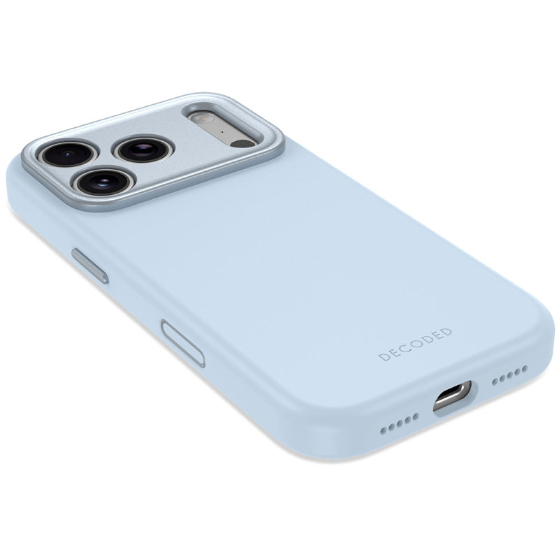 Antimicrobial Silicone MagSafe Case iPhone 18 Pro Max Light Blue