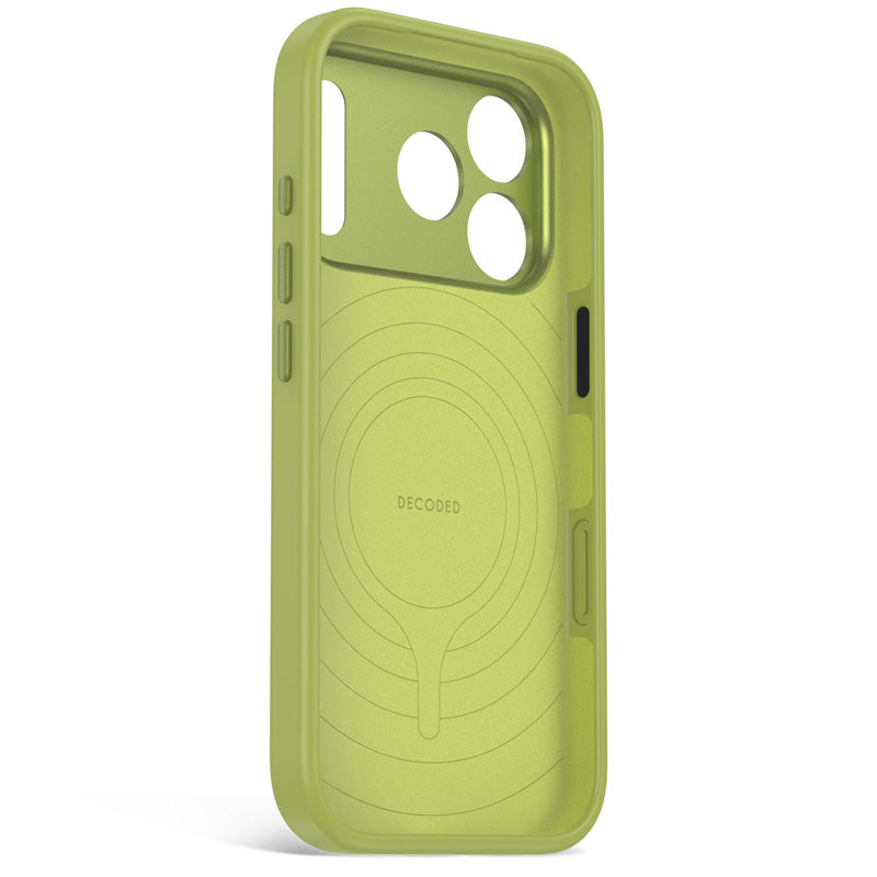 Antimicrobial Silicone MagSafe Case iPhone 18 Pro Max Moss Green