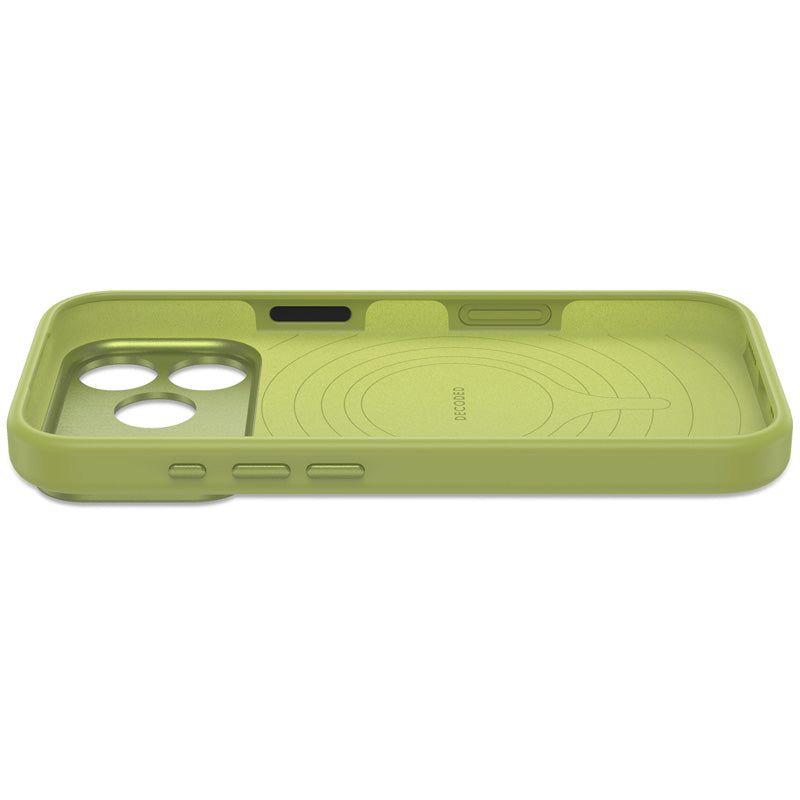 Antimicrobial Silicone MagSafe Case iPhone 18 Pro Max Moss Green