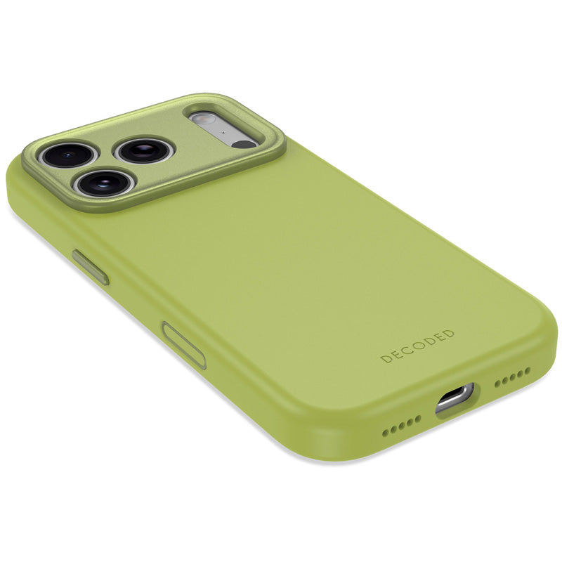 Antimicrobial Silicone MagSafe Case iPhone 18 Pro Max Moss Green
