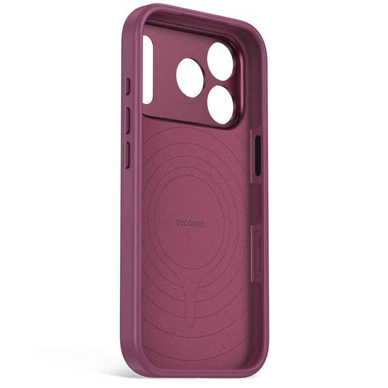Antimicrobial Silicone MagSafe Case iPhone 18 Pro Max Plum