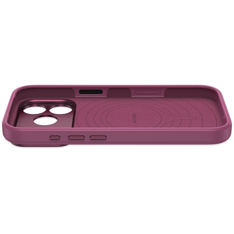 Antimicrobial Silicone MagSafe Case iPhone 18 Pro Max Plum