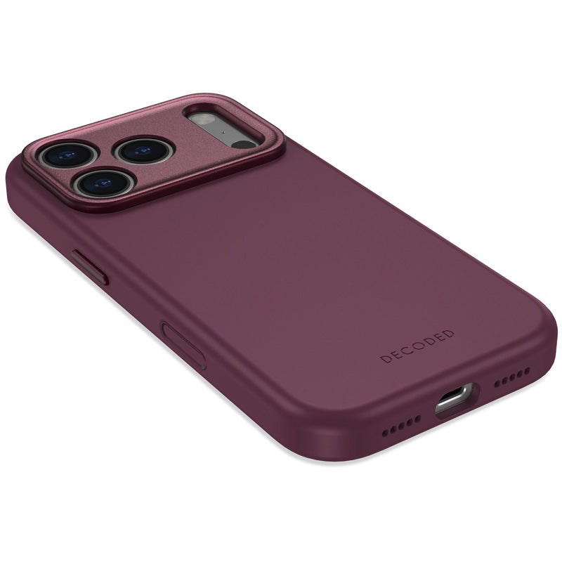Antimicrobial Silicone MagSafe Case iPhone 18 Pro Max Plum