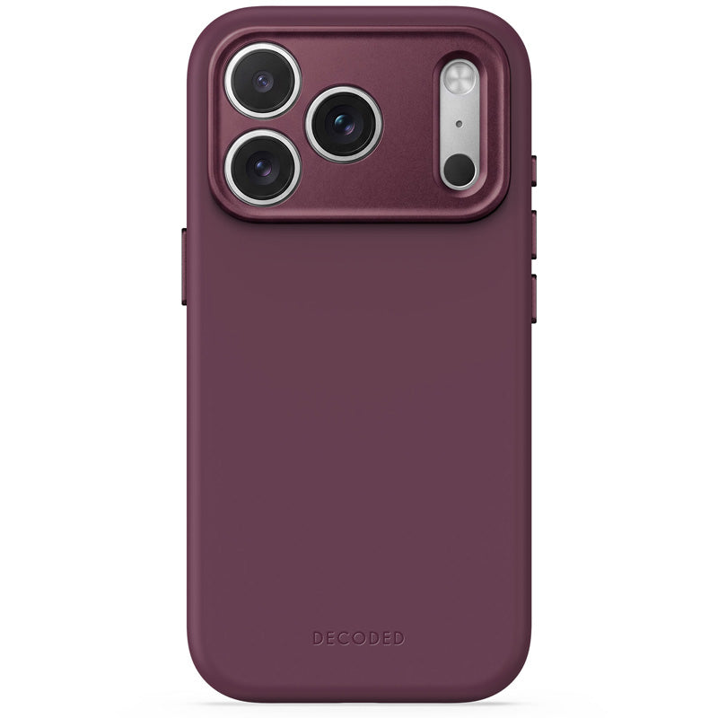Antimicrobial Silicone MagSafe Case iPhone 18 Pro Max Plum