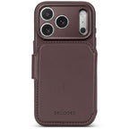 MagSafe detachable leather folio iPhone 18 Pro Max Chocolate Brown