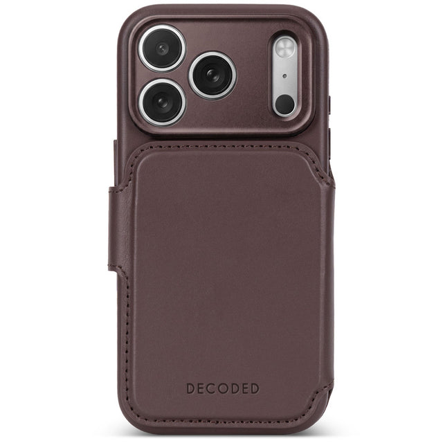 MagSafe detachable leather folio iPhone 18 Pro Max Chocolate Brown