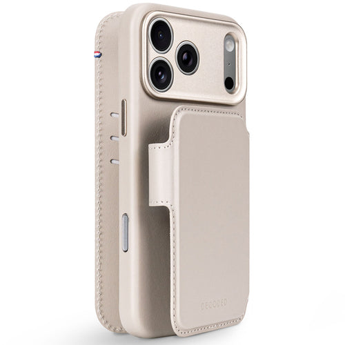 MagSafe detachable leather folio iPhone 18 Pro Max / 17 Pro Max Taupe