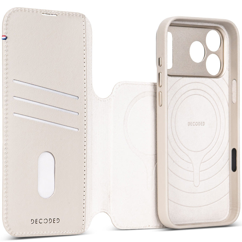 MagSafe detachable leather folio iPhone 18 Pro Max Taupe