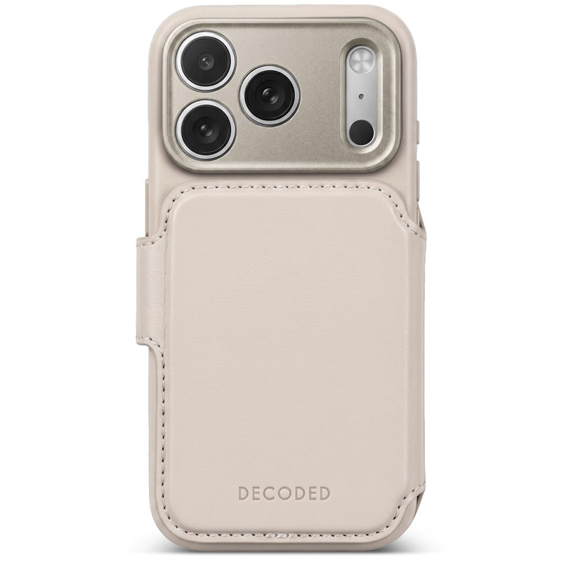 MagSafe detachable leather folio iPhone 18 Pro Max Taupe