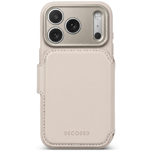 MagSafe detachable leather folio iPhone 18 Pro Max Taupe