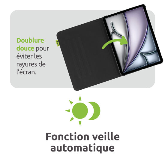 Gecko iPad Air 11 (M2/M3/M4) Cactus Black