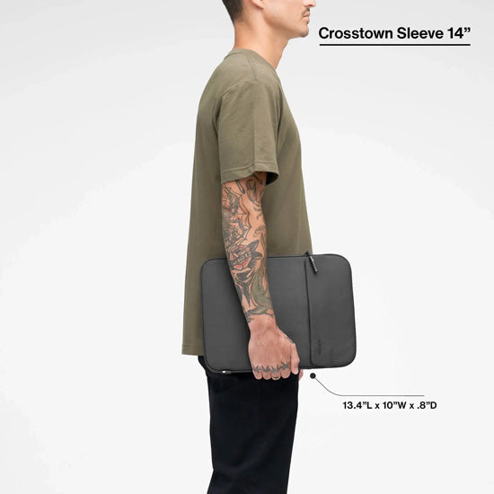 Crosstown Sleeve with Woolenex for 14" Laptops Black
