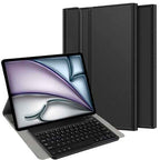 Premium AZERTY Bluetooth Keyboard Folio for iPad Air 13 (2025/24 – M3/M2) Black