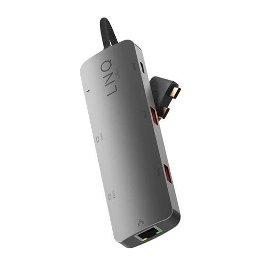 D2 Pro MST 7-in-2 USB-C Multiport Hub - Grey